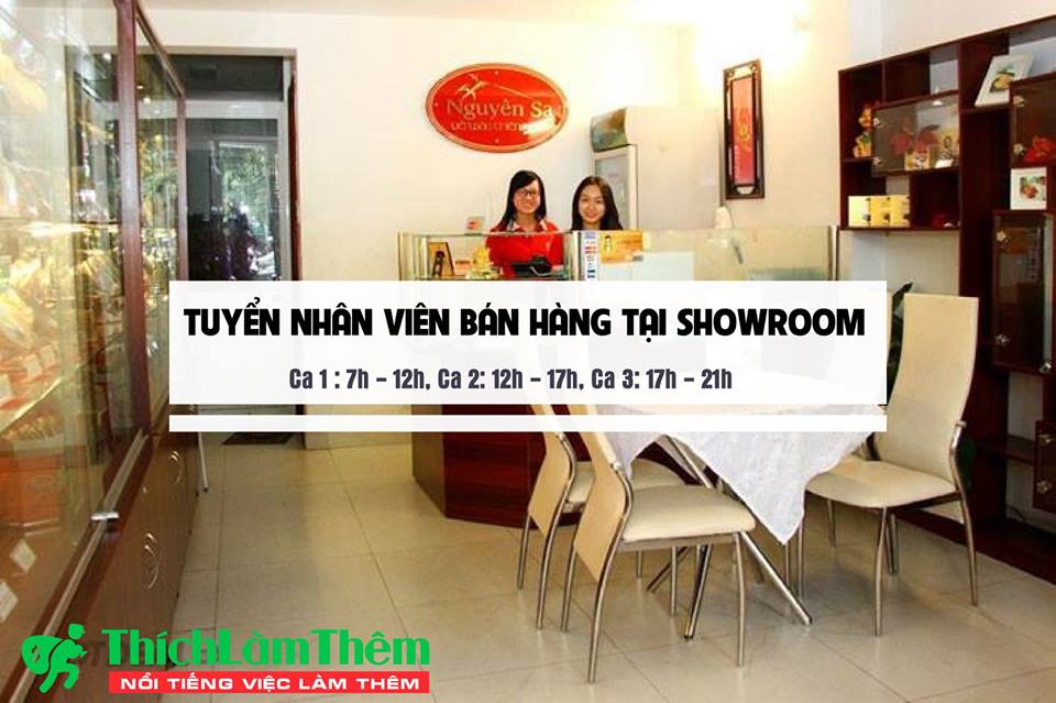 Tuyển nhân viên bán hàng theo ca – Showroom Yến Sào Nguyên Sa Tuyển nhân viên bán hàng theo ca – Showroom Yến Sào Nguyên Sa