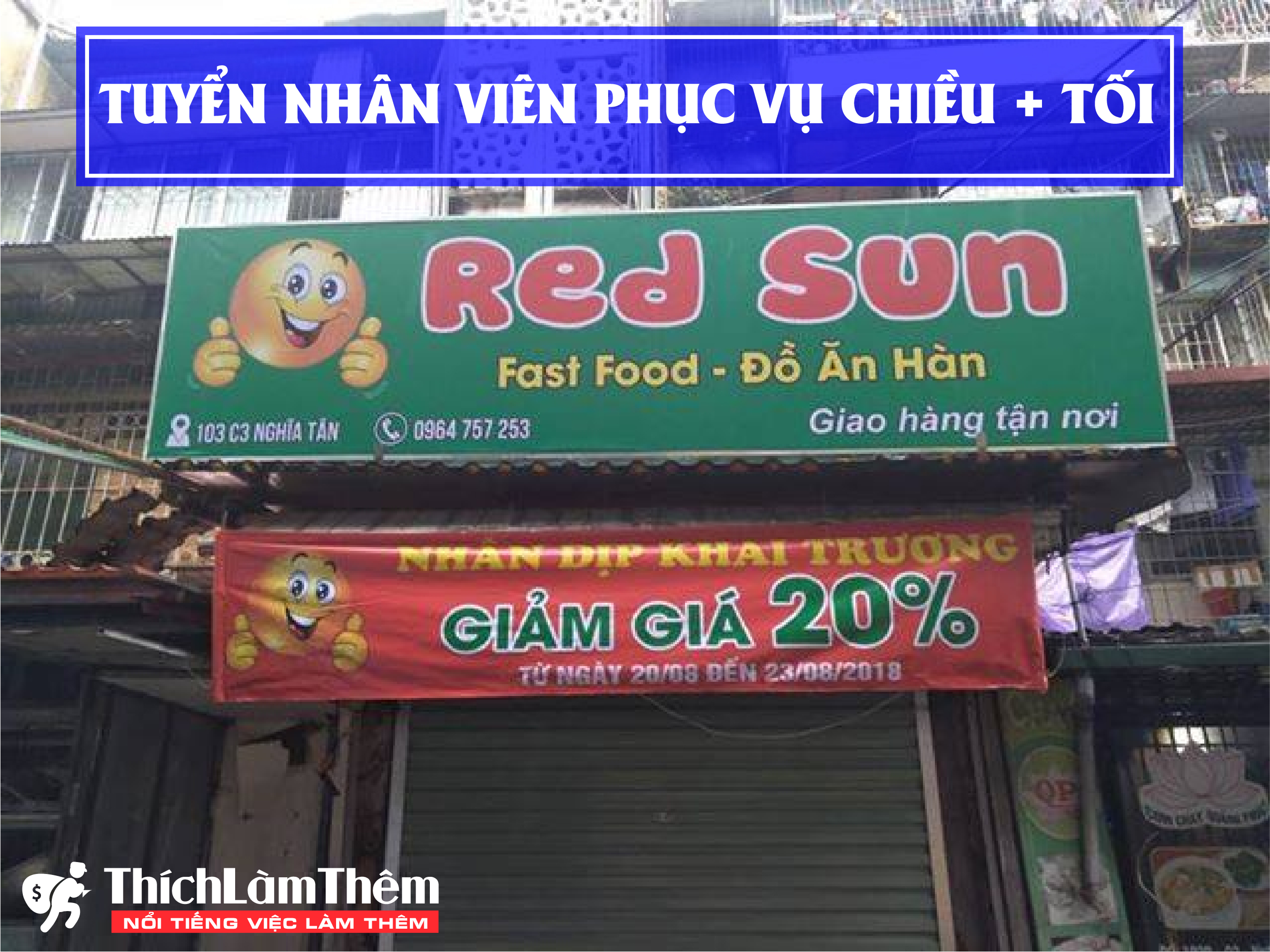 Tuyển nhân viên phục vụ – Quán Ăn Nhanh Red Sun Tuyển nhân viên phục vụ – Quán Ăn Nhanh Red Sun