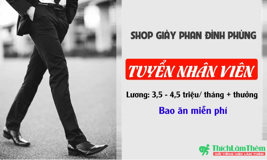Tuyển nhân viên bán hàng – Shop giày thời trang Tuyển nhân viên bán hàng – Shop giày thời trang