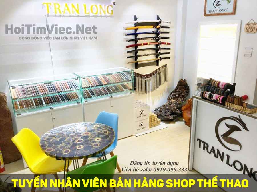 Tuyển nhân viên bán hàng – Shop thể thao Trần Long Tuyển nhân viên bán hàng – Shop thể thao Trần Long
