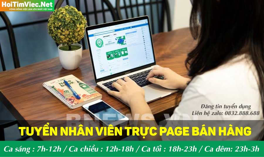 Tuyển nhân viên trực fanpage theo ca – Shop online Tuyển nhân viên trực fanpage theo ca – Shop online