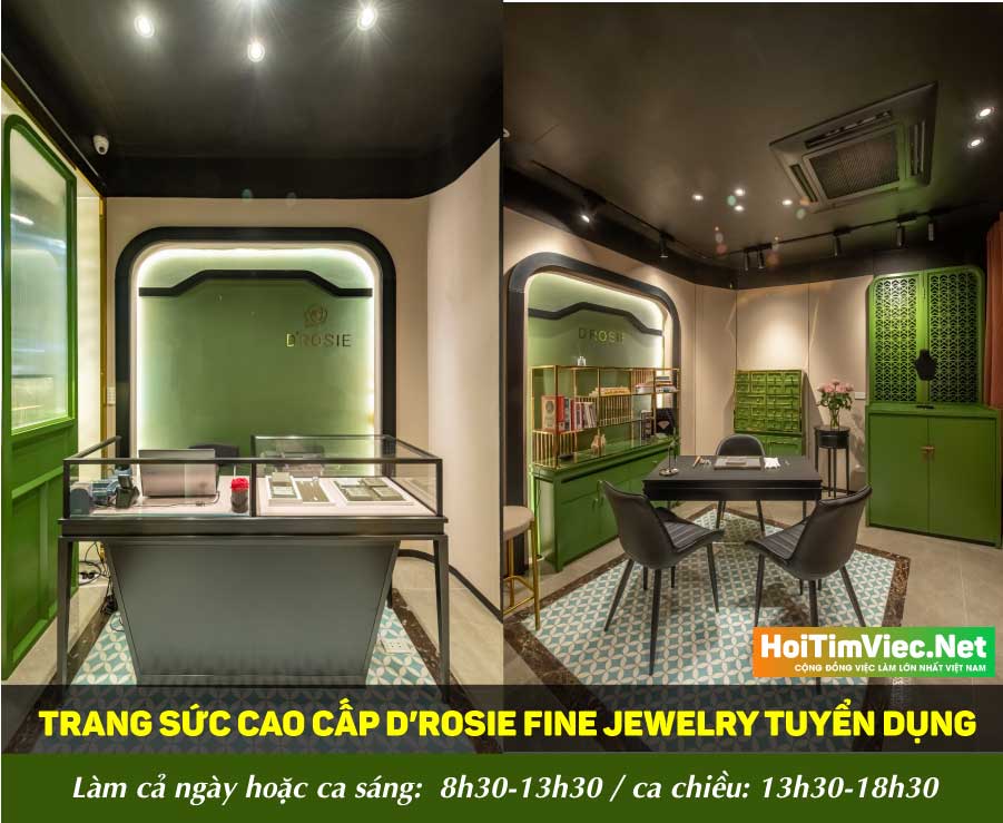 Tuyển nhân viên chăm sóc khách hàng – Trang sức cao cấp D’ROSIE FINE JEWELRY Tuyển nhân viên chăm sóc khách hàng – Trang sức cao cấp D’ROSIE FINE JEWELRY