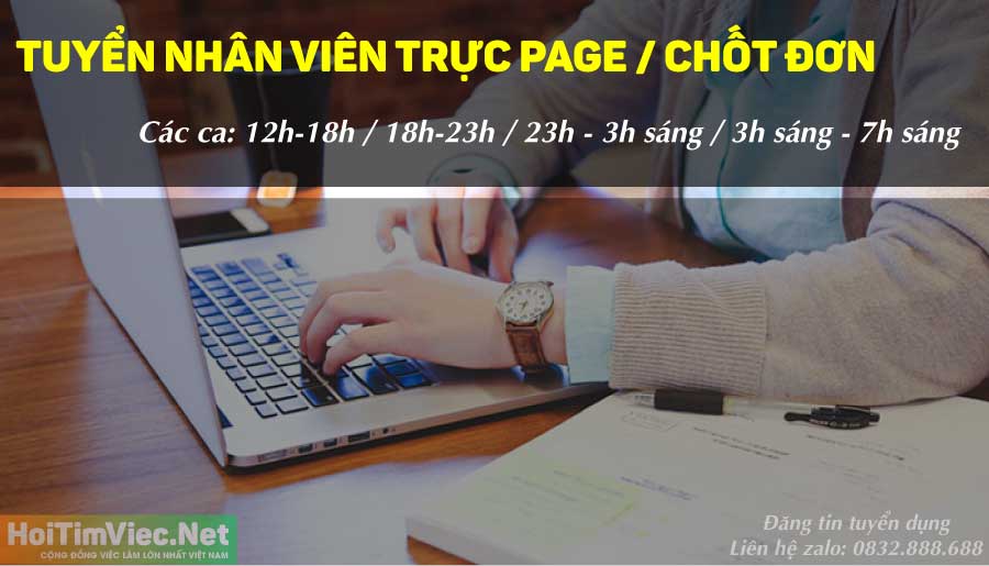 Tuyển nhân viên trực page, chốt đơn – Công ty online Tuyển nhân viên trực page, chốt đơn – Công ty online