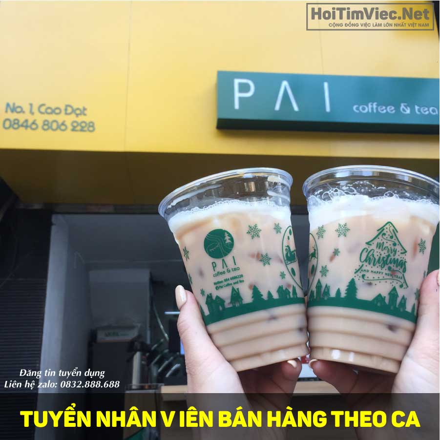Tuyển nhân viên bán hàng – PAI Coffee and Tea Tuyển nhân viên bán hàng – PAI Coffee and Tea