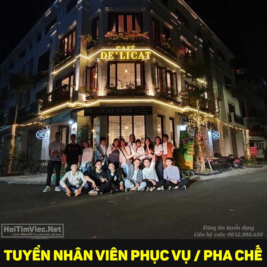 Tuyển nhân viên pha chế, phục vụ – MAISON DE’LICAT Tuyển nhân viên pha chế, phục vụ – MAISON DE’LICAT