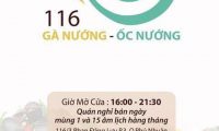 Tuyển nhân viên phục vụ, phụ bếp ca tối – Quán ăn gà nước _ ốc nướng 116 Tuyển nhân viên phục vụ, phụ bếp ca tối – Quán ăn gà nước _ ốc nướng 116