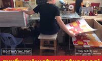 Tuyển nhân viên phụ xưởng in Tuyển nhân viên phụ xưởng in