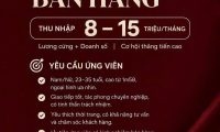 Tuyển nhân viên bán hàng thời trang lương cao