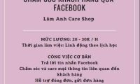 Tuyển bán hàng, CSKH và đóng gói – Shop Lâm Anh Care Tuyển bán hàng, CSKH và đóng gói – Shop Lâm Anh Care
