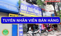 Tuyển nhân viên bán hàng – Shop Giầy Xuất Khẩu EU Tuyển nhân viên bán hàng – Shop Giầy Xuất Khẩu EU
