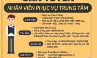 Tuyển nhân viên phục vụ khu giải trí – Trung tâm giải trí Speedbowl Tuyển nhân viên phục vụ khu giải trí – Trung tâm giải trí Speedbowl