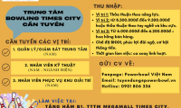 Tuyển giám sát, kỹ thuật, phục vụ – POWERBOWL Times City HBT Tuyển giám sát, kỹ thuật, phục vụ – POWERBOWL Times City HBT