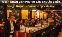 Tuyển nhân viên thu ngân, phục vụ bàn – Nhà hàng Sơn Thiên Tuyển nhân viên thu ngân, phục vụ bàn – Nhà hàng Sơn Thiên