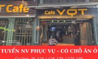 Tuyển nhân viên phục vụ bàn, pha chế cafe – có chỗ ăn ở Tuyển nhân viên phục vụ bàn, pha chế cafe – có chỗ ăn ở