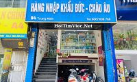 Tuyển nữ bán hàng theo ca – Cửa hàng nhập khẩu Đức và Châu Âu Tuyển nữ bán hàng theo ca – Cửa hàng nhập khẩu Đức và Châu Âu