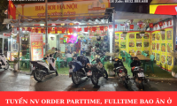 Tuyển nhân viên phục vụ fulltime bao ăn ở hoặc part time ca tối Tuyển nhân viên phục vụ fulltime bao ăn ở hoặc part time ca tối