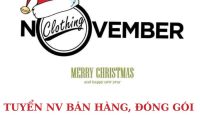 Tuyển nhân viên bán hàng – November Clothing