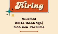 Tuyển nhân viên bán hàng, sơ chế rau củ