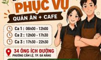 Tuyển nhân viên phục vụ – Tiệm ăn cô Hòa