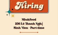 Tuyển nhân viên sơ chế, bán hàng parttime