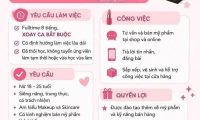 Tuyển nhân viên bán hàng mỹ phẩm
