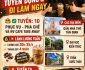 Tuyển nhân viên phục vụ cafe, nhân viên rót rượu