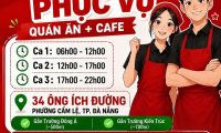Tuyển nhân viên phục vụ bàn parttime