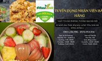 Tuyển nhân viên bán hàng kiêm thu ngân cửa hàng hoa quả sạch