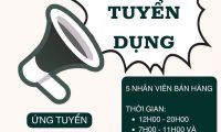 Tuyển nhân viên bán hàng parttime