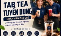 Tuyển nhân viên pha chế trà sữa parttime