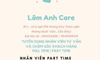 Tuyển nhân viên tư vấn, bán hàng và CSKH – Lâm Anh Care Tuyển nhân viên tư vấn, bán hàng và CSKH – Lâm Anh Care