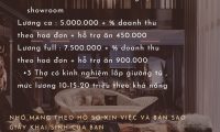 Tuyển nhân viên bán hàng tại showroom nội thất Tuyển nhân viên bán hàng tại showroom nội thất
