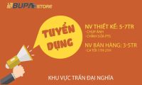 Tuyển nhân viên bán hàng, NV thiết kế – Shop Bupa store Tuyển nhân viên bán hàng, NV thiết kế – Shop Bupa store