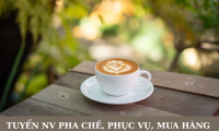 Tuyển nhân viên phục vụ, pha chế, thu mua hàng hóa theo ca – Quán Cafe Phố