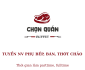 Tuyển nhân viên phụ bếp, bàn, thớt chảo