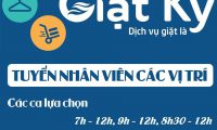 Tuyển nhân viên nhiều vị trí – Hệ thống cửa hàng Giặt Ký Tuyển nhân viên nhiều vị trí – Hệ thống cửa hàng Giặt Ký