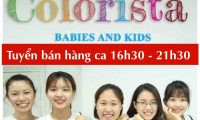 Tuyển nhân viên bán hàng – Thời trang trẻ em Colorista Tuyển nhân viên bán hàng – Thời trang trẻ em Colorista