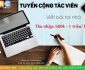 Tuyển CTV viết bài làm việc tại nhà – Công ty cổ phần Vì một hành tinh xanh Tuyển CTV viết bài làm việc tại nhà – Công ty cổ phần Vì một hành tinh xanh