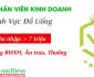 Tuyển nhân viên kinh doanh – Công ty QL ĐT SXTM &XNK VIETGREEN Tuyển nhân viên kinh doanh – Công ty QL ĐT SXTM &XNK VIETGREEN