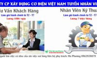 Tuyển nhân viên tư vấn bán hàng, NV kỹ thuật – Công ty CP Xây Dựng Cơ Điện Việt Nam Tuyển nhân viên tư vấn bán hàng, NV kỹ thuật – Công ty CP Xây Dựng Cơ Điện Việt Nam