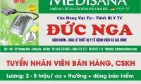 Tuyển nhân viên bán hàng – Cửa hàng thiết bị y tế Đức Nga Tuyển nhân viên bán hàng – Cửa hàng thiết bị y tế Đức Nga