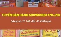 Tuyển sinh viên bán hàng Showroom yến sào 17h-21h Tuyển sinh viên bán hàng Showroom yến sào 17h-21h