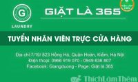 Tuyển nhân viên giặt là bao ăn ở – Công ty TNHH Giặt Là 365 Tuyển nhân viên giặt là bao ăn ở – Công ty TNHH Giặt Là 365