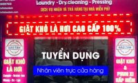 Tuyển nhân viên trông cửa hàng – Tiệm Giặt Khô Bảo Tâm Tuyển nhân viên trông cửa hàng – Tiệm Giặt Khô Bảo Tâm