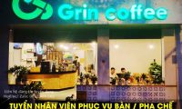Tuyển nhân viên phục vụ bàn, pha chế – Grin coffee Tuyển nhân viên phục vụ bàn, pha chế – Grin coffee