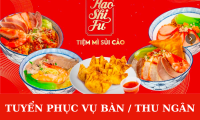 Tuyển nhân viên phục vụ bàn, thu ngân Tuyển nhân viên phục vụ bàn, thu ngân