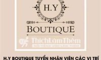 Tuyển nhân viên bán hàng, Sales Online – Cửa hàng H.Y Boutique Tuyển nhân viên bán hàng, Sales Online – Cửa hàng H.Y Boutique