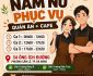 Tuyển nhân viên phục vụ part time – Tiệm ăn cô Hòa