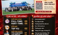 Tuyển phục vụ, phụ bếp, content, media