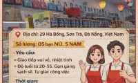 Tuyển nhân viên bán hàng – Đặc Sản Đà Nẵng Xin Chào 